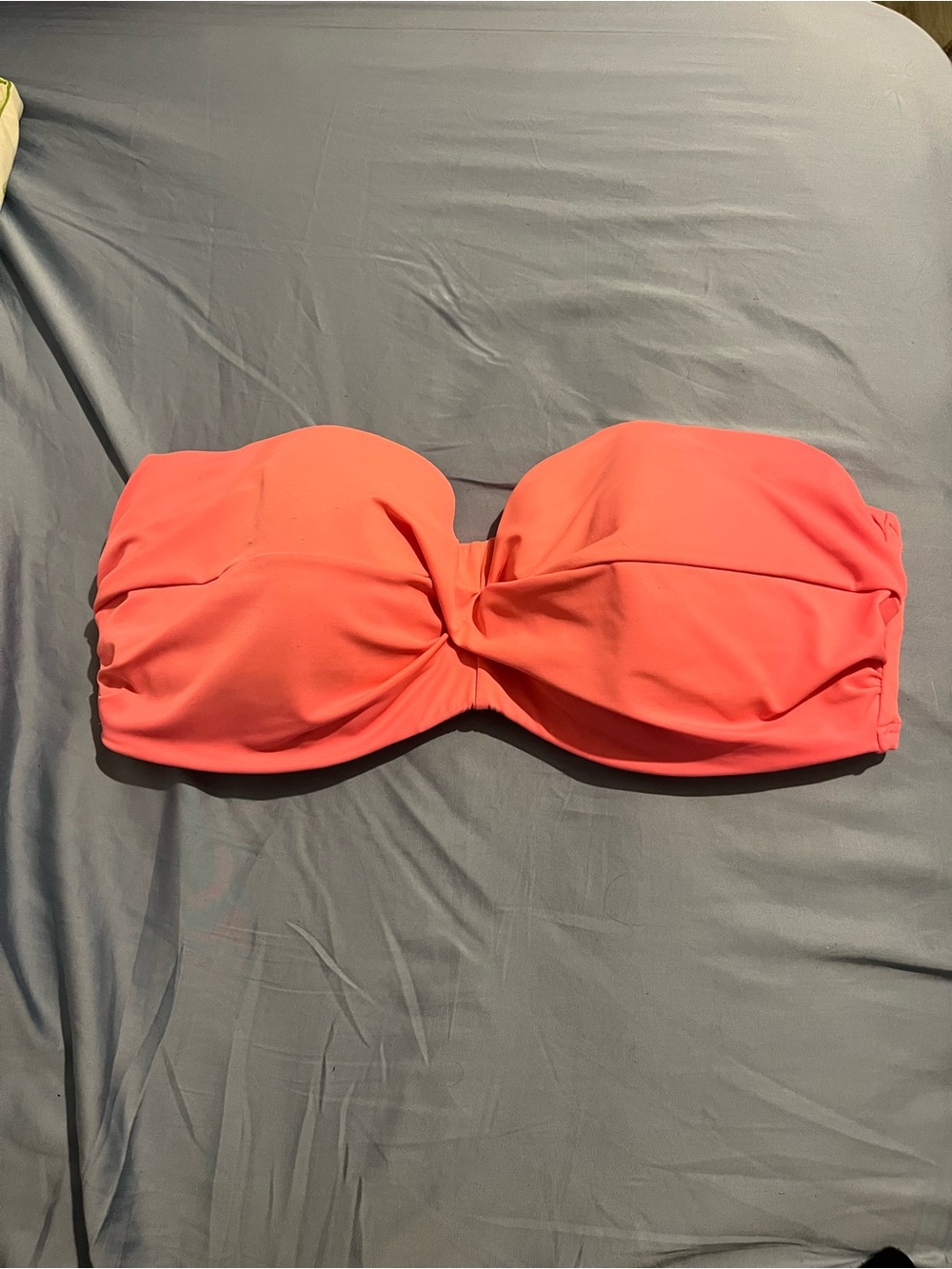Victoria's Secret Coral Bandeau Swim Top padded size 38DD